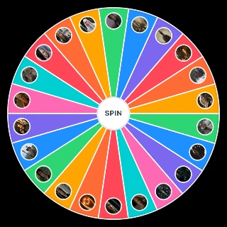 Random Lord of the Rings Characters Wheel