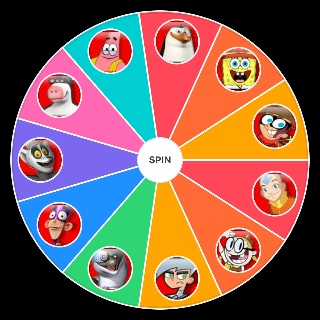 Random Nicktoons' Super Brawl Characters Wheel