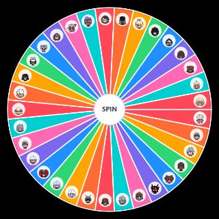Random VodkaSunnyD spirit world characters Wheel