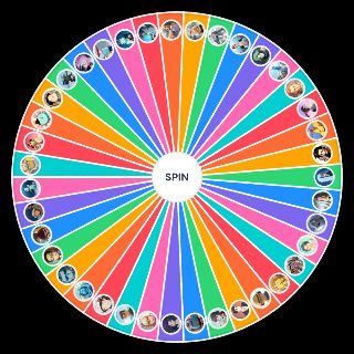 Random Scissor seven characters Wheel