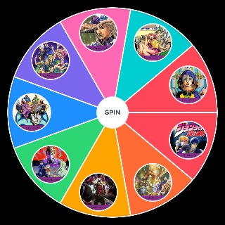 Spin the Wheel: JoJo's Bizarre Adventure Parts (Part 1 9)