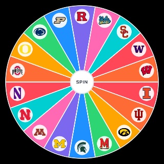 Big Ten Teams Wheel