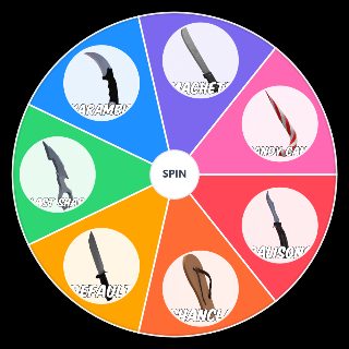 Roblox Rivals Knife Skin Wheel