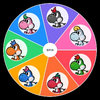Paper Mario TTYD: Yoshi Kid Colours Random Picker