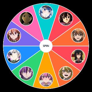 Random Akame Ga Kill waifu Wheel