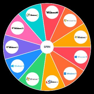Spin the Wheel: Windows Versions