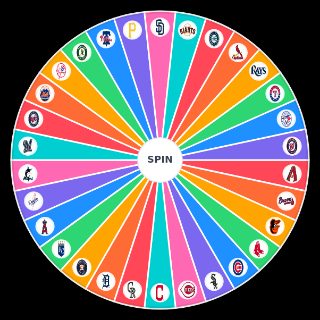 Random MLB Logos Wheel