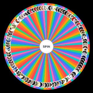 RYM/RateYourMusic Top 100 Albums (August 2025) Wheel