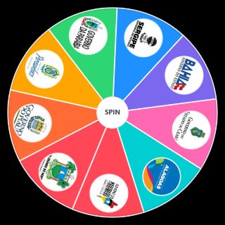 Random Estados do nordeste Wheel