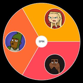 Spin the Wheel: Total Drama: Pahkitew Island character icons
