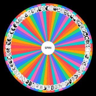 Spin the Wheel: Komi San characters