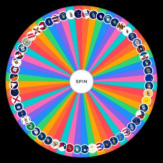 Random Flags of US States, Federal District & Territories Wheel