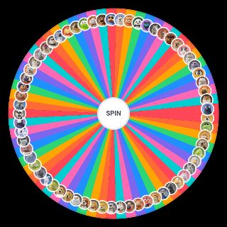 Party Animals characters Wheel