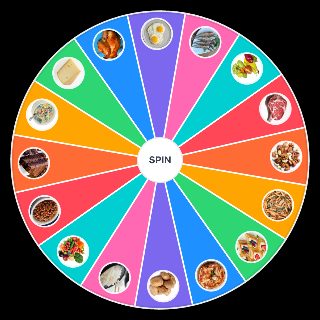 Random Types of food Picker