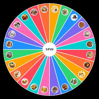 Random Great British Foods and Cuisines Wheel