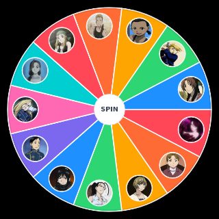 Spin the Wheel: Fullmetal Alchemist Waifus