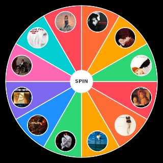 Random MYLENE FARMER DISCOGRAPHY 2022 UPDATED Wheel