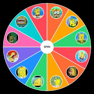 Spin the Wheel: Spongebob Faces