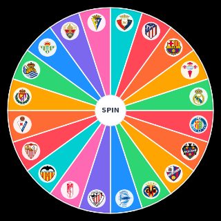 Random La Liga clubs Wheel