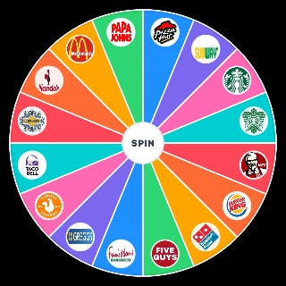 Random UK Fast Food Chains Wheel