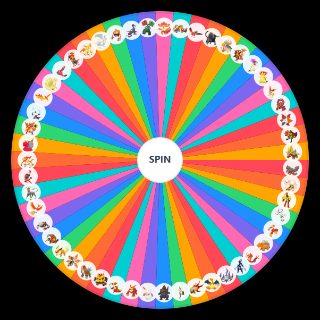 Random Fully evolved fire types Wheel