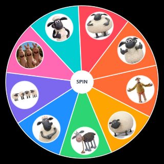 Random Shaun the Sheep Character Wheel