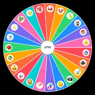 All Mario Kart 8 Deluxe Items Wheel