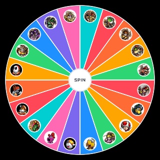Random Mario Strikers Charged Characters/Character Themes Wheel