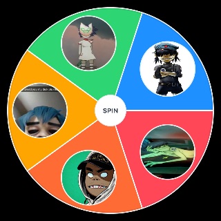 the gorillaz characters Wheel