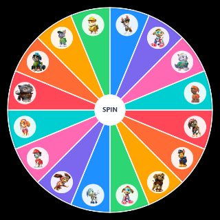 Random Paw Patrol Pups Wheel