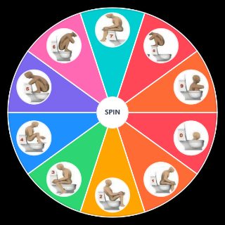 Toilet sitting positions Wheel
