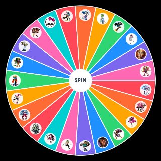 Monster High characters Wheel