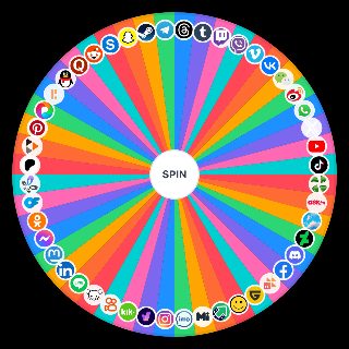Random Social Media Wheel