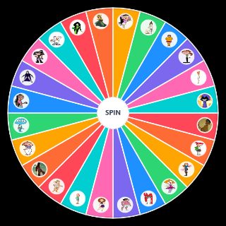 Cartoon Baddies Wheel