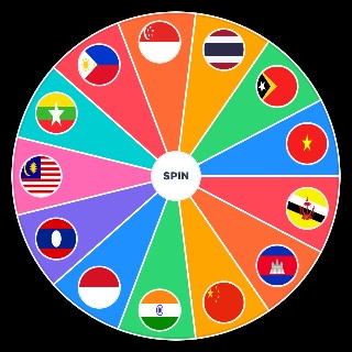 Countries in Southeast Asia Wheel