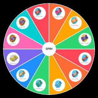 Random Roses chocolates Wheel