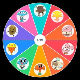 Spin the Wheel: gumball characters