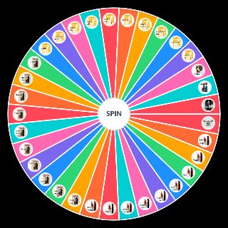 All Bruno Mars Songs (updated) Wheel