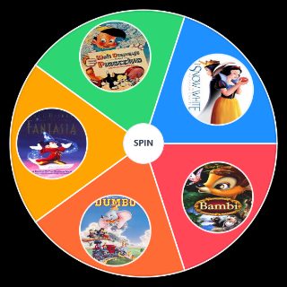 Random Disney: The Golden Age Era Wheel