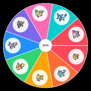 Random Pokémon Eeveelutions Wheel