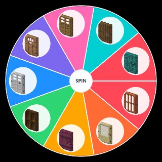 Spin the Wheel: Minecraft doors