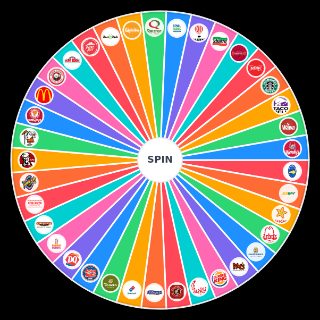 Random East Coast Fast Food Wheel