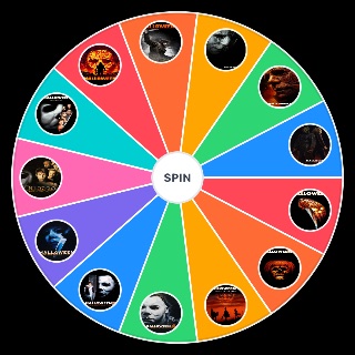 Random Halloween Movies Franchise Wheel