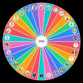 Hottest Anime Waifus Wheel