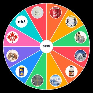 Random Canadian Stereotypes Wheel