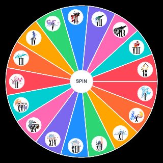 Main Final Fantasy Games (Including XVI!) Wheel