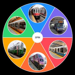 MBTA Train Lines Wheel