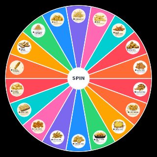 Random Styles of French Fries Wheel