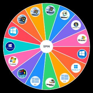 Random Most Windows Versions Wheel