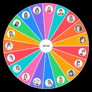 Bunny Girl Senpai Prominent Characters Wheel